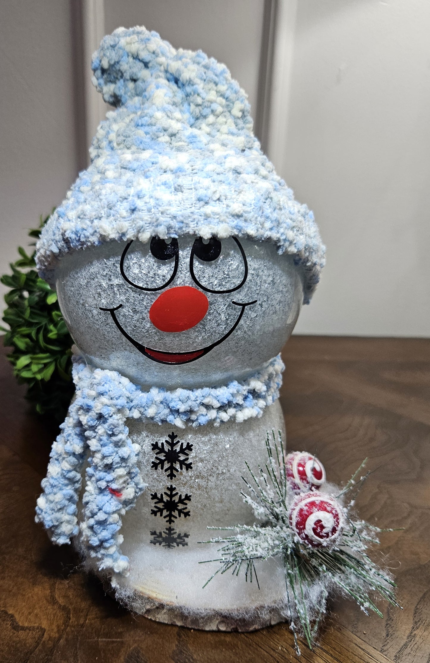Glass Snowman